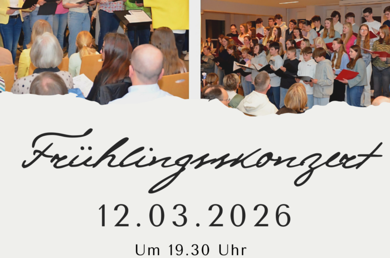 Herzliche Einladung zum Frühlingskonzert